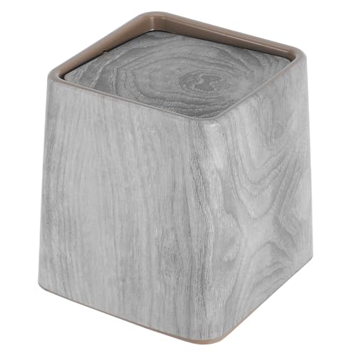 Ciieeo Retro Abfalleimer mit Holzmaserung Multifunktionale für Küche Bad Wohnzimmer Robust und Leicht zu Reinigen Geruchsverschlussdesign für Frische Luft von Ciieeo