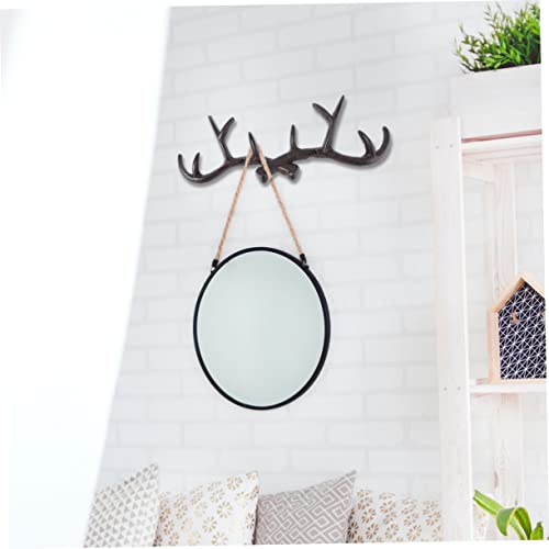 Ciieeo Retro Antler Garderobenhaken aus Robustem Wandgarderobe für Mäntel Hüte und Taschen Vielseitiger Kleiderhalter für Schlafzimmer Flur und Türdekoration Schwarzes Vintage Design Ciieeo Retro Antler Garderobenhaken aus Robustem Wandgarderobe für Mäntel Hüte und Taschen Vielseitiger Kleiderhalter für Schlafzimmer Flur und Türdekoration Schwarzes Vintage Design von Ciieeo