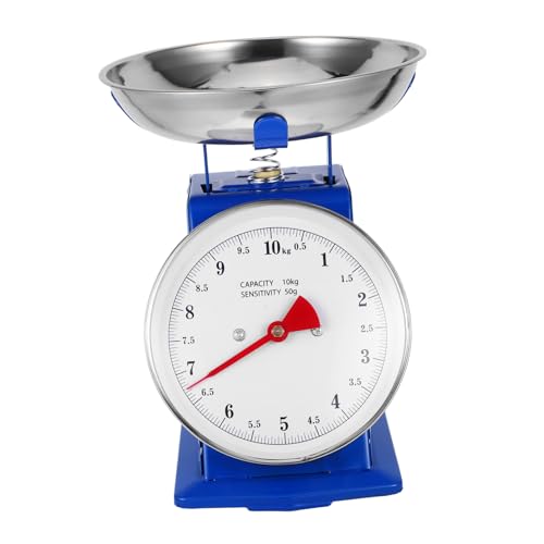 Ciieeo Retro Küchenmessgerät Analog mit Edelstahl Abnehmbarem Tablett Mechanische Messvorrichtung für Backen Kochen Präzise Messung Große Lesbare Anzeige ohne Batterien von Ciieeo