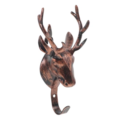 Ciieeo Retro Vintage Wandhaken Hirschkopf Messingfarbener Garderobenhaken für Schlüssel Mantel Handtuch Stabile Wandmontage Kompakte Dekorativer Kleiderhaken für Wohnzimmer Schlafzimmer Ciieeo Retro Vintage Wandhaken Hirschkopf Messingfarbener Garderobenhaken für Schlüssel Mantel Handtuch Stabile Wandmontage Kompakte Dekorativer Kleiderhaken für Wohnzimmer Schlafzimmer von Ciieeo