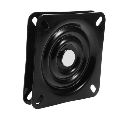 Ciieeo Robuste Barhocker-drehplatte mit Kugellager Quadratische Schwarze Metall-drehscheibe als Ersatz für Möbel und Stuhl Drehbarer Sitzmechanismus Vielseitig für Barhocker und Sofas Ciieeo Robuste Barhocker-drehplatte mit Kugellager Quadratische Schwarze Metall-drehscheibe als Ersatz für Möbel und Stuhl Drehbarer Sitzmechanismus Vielseitig für Barhocker und Sofas von Ciieeo