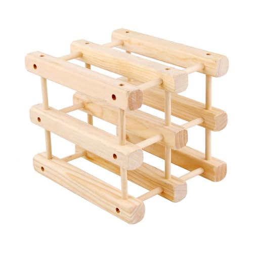 Ciieeo Robustes Holz Weinregal für Flaschen Europäischer Stil Stabiler Weinflaschenhalter zur Horizontalen Lagerung Kompaktes Weinregal für Theke Attraktives Weinflaschen Display Ciieeo Robustes Holz Weinregal für Flaschen Europäischer Stil Stabiler Weinflaschenhalter zur Horizontalen Lagerung Kompaktes Weinregal für Theke Attraktives Weinflaschen Display von Ciieeo
