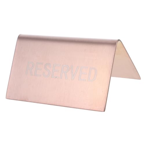 Ciieeo Roségold Edelstahl Tischschild Reserviert Tischnummer Schild für Hochzeit Event Restaurant Klare Tischnummer Anzeige Multifunktional Einfach Platzierbar Effortlose Montage von Ciieeo