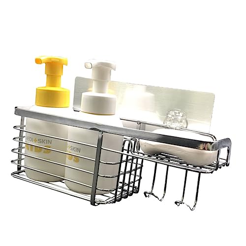 Ciieeo Rostfreies Badezimmer Regal ohne Bohren Abnehmbarer Dusch und Küchenorganizer mit Unsichtbarem Kleber Vielseitiger Drahtkorb zur Platzsparenden Aufbewahrung Ciieeo Rostfreies Badezimmer Regal ohne Bohren Abnehmbarer Dusch und Küchenorganizer mit Unsichtbarem Kleber Vielseitiger Drahtkorb zur Platzsparenden Aufbewahrung von Ciieeo