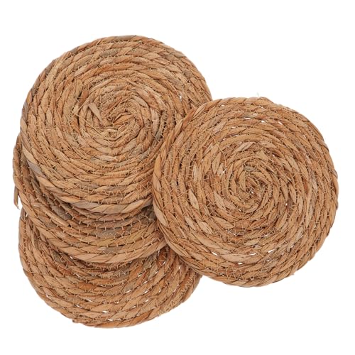 Ciieeo 4stücke Runde Tischsets Aus Geflochtenem Korbgeflecht Hitzebeständige Untersetzer Für Teetassen Und Heiße Speisen Als Tisch Und Küchendekoration Ciieeo 4stücke Runde Tischsets Aus Geflochtenem Korbgeflecht Hitzebeständige Untersetzer Für Teetassen Und Heiße Speisen Als Tisch Und Küchendekoration von Ciieeo