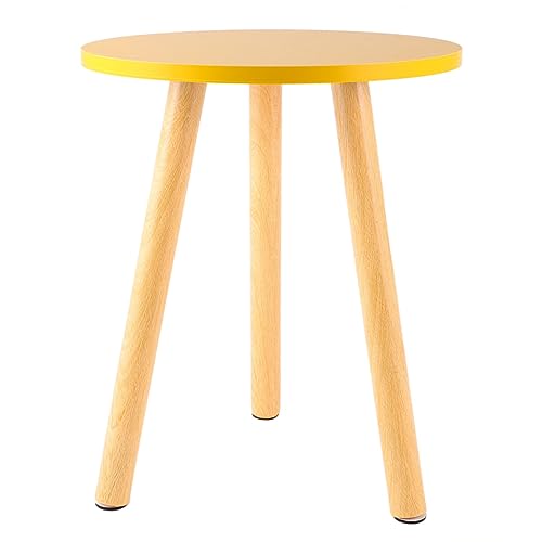 Ciieeo Couchtisch Rund Für Wohnzimmer Holztisch Im Nordischen Stil Minimalistischer Teetisch Stabile Tischbeine Aus Design Für Zuhause Und Hotel von Ciieeo