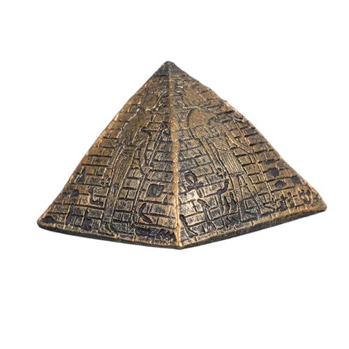 Ciieeo 1stück Goldene Ägyptische Pyramide Statue Miniatur Spielzeug Für Junge Mädchen Lernspielzeug Kreativität Motorischen Fähigkeiten Und Kulturellem Bewusstsein von Ciieeo