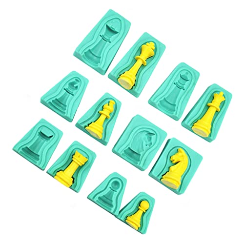 Ciieeo 12 Stücke Schach Kuchen Form Fondant Backform 3d Silikon Form Für Hochzeit von Ciieeo