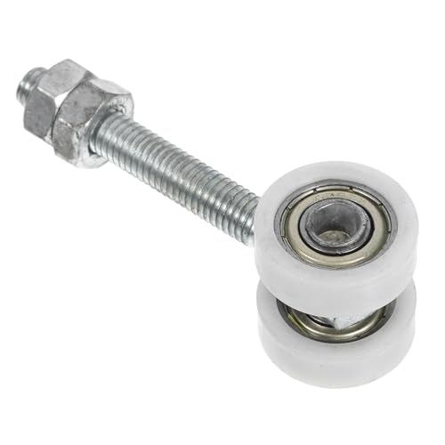 Ciieeo Schiebetürrollen Ersatz Laufschiene Trolley Zubehör mit Stahlkugellager Tragkraft Geräuscharm Einfache Montage für Terrassentüren und Schiebetüren von Ciieeo