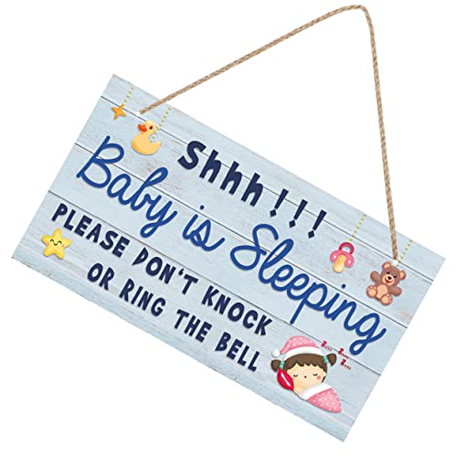 Ciieeo Schläft Holz Schild Türschild Bitte Nicht Klingeln Aufhängeschild Für Haustür Veranda Kindergarten Babyzimmer Ciieeo Schläft Holz Schild Türschild Bitte Nicht Klingeln Aufhängeschild Für Haustür Veranda Kindergarten Babyzimmer von Ciieeo