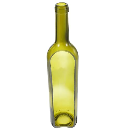 Ciieeo Glasflasche Craft Topf Weinflasche Kerzenständer Art Decor Blumentopf Dekoration Flaschenbehälter Dunkelgrün von Ciieeo