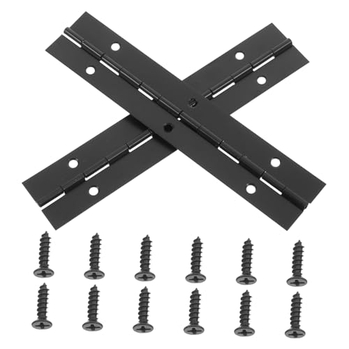 Ciieeo Schwarze Möbelbeschläge Langlebige Klavierscharniere für Möbel Schranktüren und Holzboxen Schwarze Schrauben Ciieeo Schwarze Möbelbeschläge Langlebige Klavierscharniere für Möbel Schranktüren und Holzboxen Schwarze Schrauben von Ciieeo