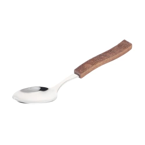 Ciieeo Servierlöffel mit Holzgriff Hochwertiges Küchenutensil für Buffet Restaurant und Zuhause mit Aufwendig Geschnitztem Griff Langlebig und Leicht von Ciieeo