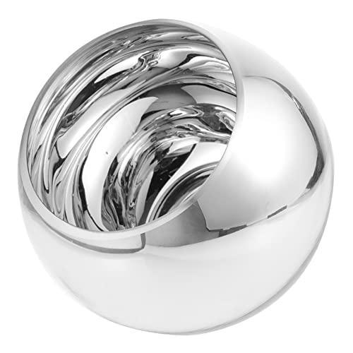 Ciieeo Silberne Vase für den Tisch funkelnd Cool Schüssel-Terrarium hochzeitsdeko bürodeko hohzeitdeko blumengesteck Wedding Decoration Container Blumenvasenhalter Glas Silver von Ciieeo
