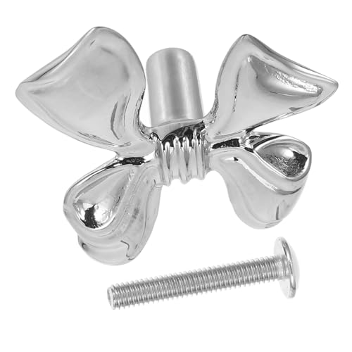 Ciieeo Silberner Bowknot Schubladengriff aus Vintage Möbelknopf für Schränke und Kommoden Eleganter und Langlebiger Möbelgriff für Stilvolle Einrichtung Ciieeo Silberner Bowknot Schubladengriff aus Vintage Möbelknopf für Schränke und Kommoden Eleganter und Langlebiger Möbelgriff für Stilvolle Einrichtung von Ciieeo