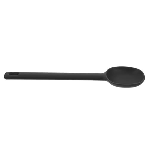 Ciieeo Silikon Suppenlöffel Schwarz Multifunktionaler Küchenlöffel für Suppe Salat Rühren Hitzebeständig Leicht Zu Reinigen Ergonomisches Design Praktisches Küchengeschirr von Ciieeo