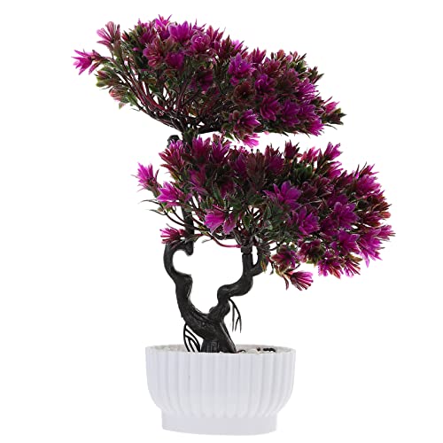Ciieeo Simulierte Bonsai Pflanze Für Wohnung Und Büro Künstliche Dekoration Mit Naturakzenten Für Tisch Und Balkon Stilvolle Kunststoffpflanze Im Lotus-Farbton von Ciieeo
