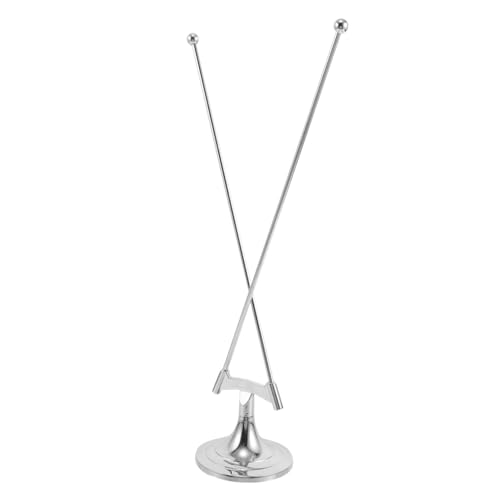 Ciieeo Stabiler Desktop Flaggenmast mit Metallbasis Kreuzstruktur für Einfache Flaggenwechsel Langlebig und Kompakt für Büro Schule und Persönliche Schreibtischdekoration von Ciieeo