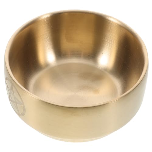 Ciieeo Stern-räuchergefäß Messing Ritual-opferschale Flache Schalen Teller Für Wicca-Altar Und Kulturerhaltung von Ciieeo