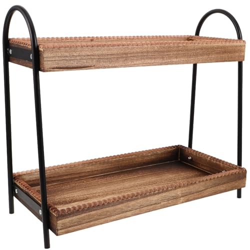 Ciieeo Stöckiges Holzregal Bad Küche Eleganter Organizer mit Natürlichem Finish Platzsparendes Ablagefach für Kosmetik Gewürze Hautpflege und Badutensilien Vielseitiger Küchenständer Ciieeo Stöckiges Holzregal Bad Küche Eleganter Organizer mit Natürlichem Finish Platzsparendes Ablagefach für Kosmetik Gewürze Hautpflege und Badutensilien Vielseitiger Küchenständer von Ciieeo
