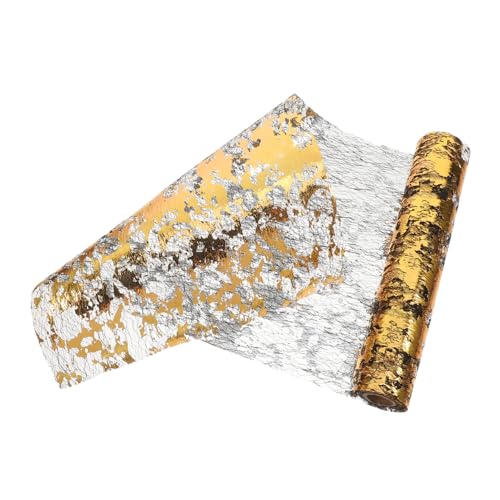 Ciieeo Tischläufer mit Heißprägung Kommode Läufer Tischdekor für Party Tischläufer für das Neue Jahr Party Table Runner frohes neues Jahr tischläufer Glitzer Tischläufer Polyester von Ciieeo