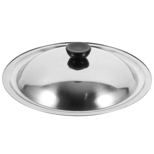 Ciieeo Topfdeckel Aus Edelstahl Universeller Pfannendeckel 24 Cm Metall-Bratpfannenabdeckung Ersatz Für Kochtöpfe Gusseisenpfannen Ciieeo Topfdeckel Aus Edelstahl Universeller Pfannendeckel 24 Cm Metall-Bratpfannenabdeckung Ersatz Für Kochtöpfe Gusseisenpfannen von Ciieeo