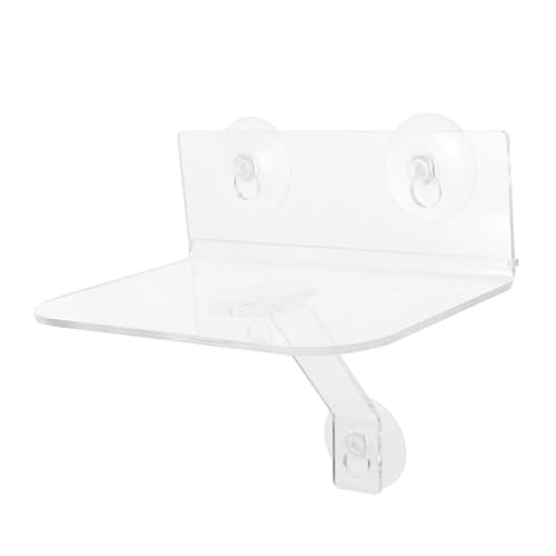 Ciieeo Transparente Acrylwand hängen blumenregal Wand wandregal durchsichtig Wandregal transparent schwimmende Regale Badezimmer Wand Pflanzenständer Badezimmerregale Regaldekor von Ciieeo