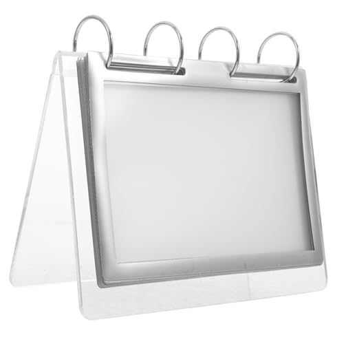 Ciieeo Transparenter Acryl Menühalter Form Stabiler Aufsteller mit Breiter Basis für Tisch Präsentation Sign Holder Desktop Display Stand für Restaurant Büro von Ciieeo