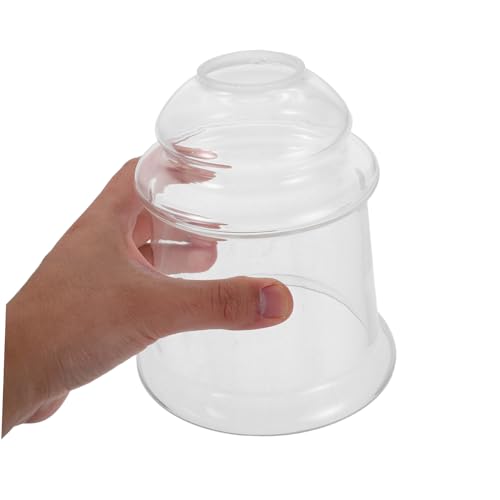 Ciieeo Transparenter Glockenlampenschirm Ersatz für Pendelleuchten Vintage Design Hohe Lichtdurchlässigkeit Einfache Montage für Industrielle und Retro Wohn und Geschäftsbereiche von Ciieeo