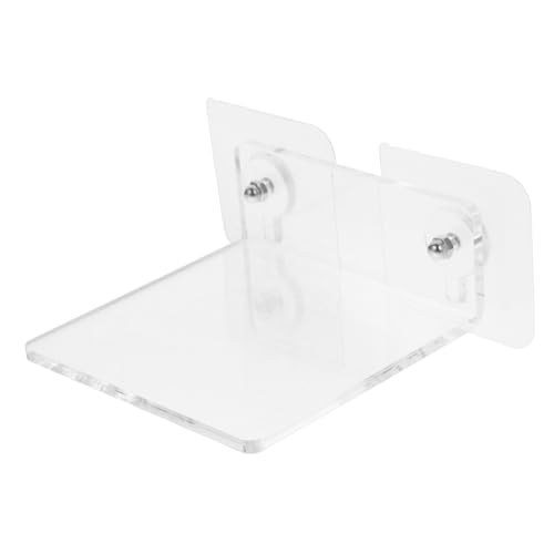 Ciieeo Transparentes Wandregal ohne Bohren Schwebendes Badezimmer Aufbewahrungsregal Stabiler Shampoo und Kosmetik Halter Wiederverwendbar Vielseitig für Dusche und Wohnzimmer Geeignet von Ciieeo