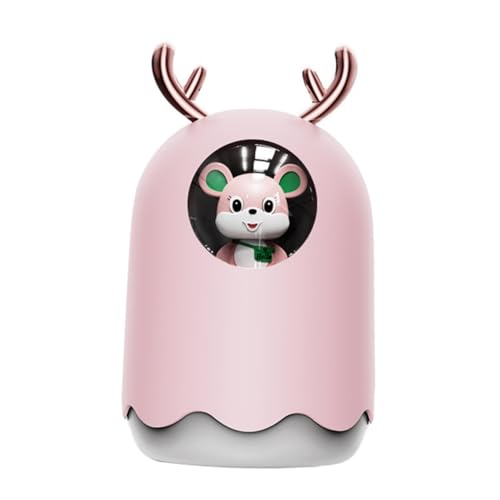 Ciieeo USB Aromadiffuser Luftbefeuchter Süßes Mausdesign für Desktop Mini Humidifier mit LED Licht für Büro und Zuhause zur Verbesserung der Luftqualität und Hautpflege von Ciieeo