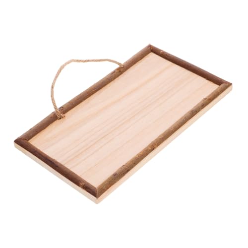 Ciieeo Unbehandelte Holzplakette Quadratisch Holzschild DIY Holzbrett zum Basteln Nachhaltiges Laden schild Hängend Minimalistisches Design Individuell Gestaltbar Robuste Holztafel für von Ciieeo