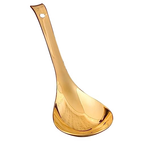 Ciieeo Verdickter Gelber Messing Reislöffel mit Langem Griff Hitzebeständig Langlebig und Vielseitig Kompakte für Haushalts und Küchengebrauch Eleganter Glänzender Servierlöffel Ciieeo Verdickter Gelber Messing Reislöffel mit Langem Griff Hitzebeständig Langlebig und Vielseitig Kompakte für Haushalts und Küchengebrauch Eleganter Glänzender Servierlöffel von Ciieeo