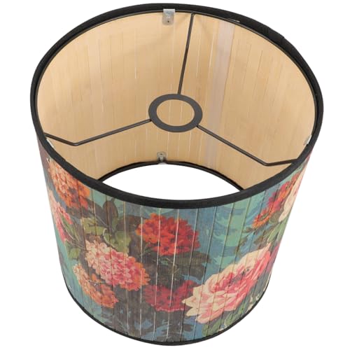 Ciieeo Vintage Lampenschirm mit Zartem Muster Faltbarer Lampenschirm für Esszimmer und Wohnzimmer Dekorative Lampenabdeckung für Pendelleuchte und Tischlampe Langlebig und Elegant von Ciieeo