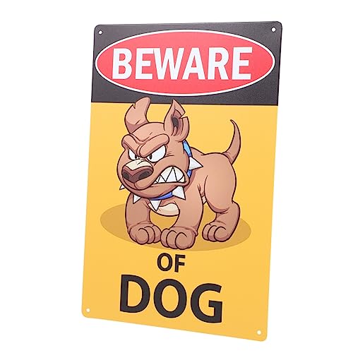 Ciieeo Vorsicht Hund Warnschild aus Robustem Eisen für Garten und Außenbereich Sichtbares Gartenschild mit Klares Design zur Effektiven Warnung von Passanten Ciieeo Vorsicht Hund Warnschild aus Robustem Eisen für Garten und Außenbereich Sichtbares Gartenschild mit Klares Design zur Effektiven Warnung von Passanten von Ciieeo