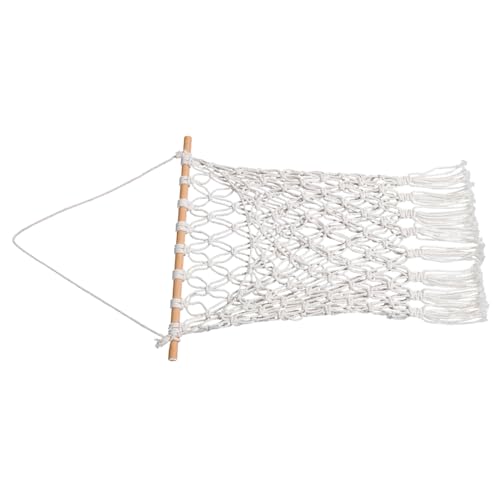 Ciieeo Wandhängendes Organizer Netz aus Baumwollseil für Kinderzimmer Woven Storage Bag zur Aufbewahrung von Büchern für Wandregale Dekorativ und Platzsparend von Ciieeo