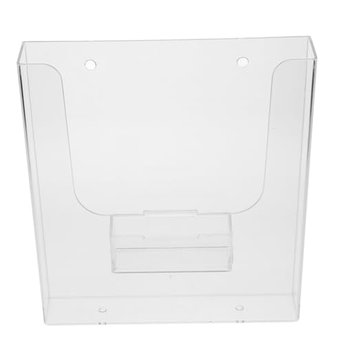 Ciieeo Wandhalter für Zeitschriften und Dokumente Acryldisplay für Papiere Transparenter Organizer mit Stabilem Stand für Büro und Zuhause von Ciieeo