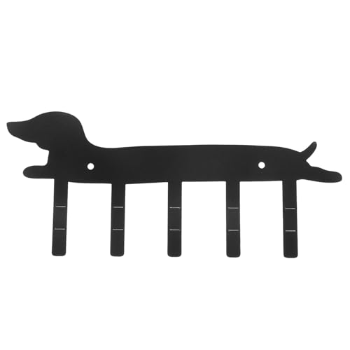 Ciieeo Wandmontierter Schlüsselhalter Hund aus Robustem Metall Kreativer Schlüssel Handtuchhaken Platzsparendes Design für Flur Büro Eingangsbereich und Schlafzimmerdeko von Ciieeo