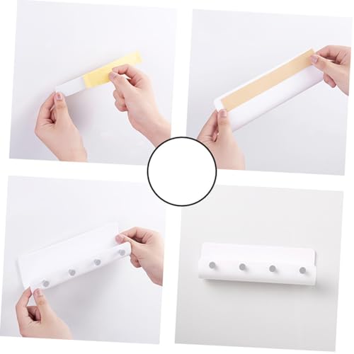 Ciieeo Wandmontierter Schlüsselhalter U förmiges Aufbewahrungsregal aus Kunststoff mit Haken für Flur Tür Briefablage Platzsparend Elegantes Design Einfache Installation von Ciieeo