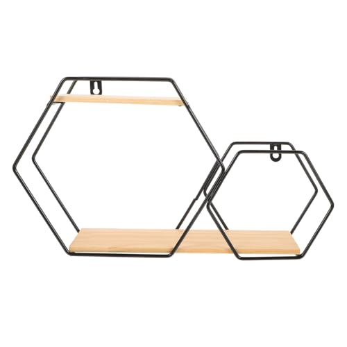 Ciieeo Wandregal Hexagon für Moderne Schlafzimmer Dekoratives Wandregal zur Aufbewahrung von Toilettenartikeln Kunstwerken und Robustes Langlebiges Design Schwarz Ciieeo Wandregal Hexagon für Moderne Schlafzimmer Dekoratives Wandregal zur Aufbewahrung von Toilettenartikeln Kunstwerken und Robustes Langlebiges Design Schwarz von Ciieeo