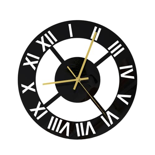 Ciieeo Wanduhr Design für Wohnzimmer Dekorative Hängeuhr für Stilvolle Raumgestaltung Stumm und Platzsparend Hohe Genauigkeit und Handwerkskunst für Schlafzimmer Büro und Wohnräume Ciieeo Wanduhr Design für Wohnzimmer Dekorative Hängeuhr für Stilvolle Raumgestaltung Stumm und Platzsparend Hohe Genauigkeit und Handwerkskunst für Schlafzimmer Büro und Wohnräume von Ciieeo