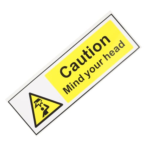 Ciieeo Warnschild Achtung Kopf Selbstklebend Leichter Low Overhead Warnaufkleber Praktisches Schutzetikett für Niedrige Durchgänge UV beständig und Langlebig Ciieeo Warnschild Achtung Kopf Selbstklebend Leichter Low Overhead Warnaufkleber Praktisches Schutzetikett für Niedrige Durchgänge UV beständig und Langlebig von Ciieeo