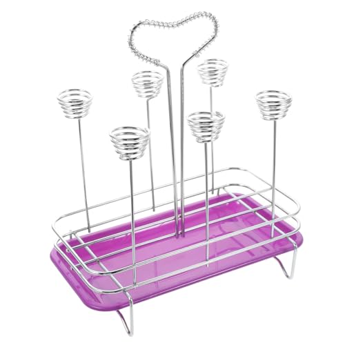 Ciieeo Wasserbecher Ablaufschale Becher Aufbewahrungsregal Becher Abtropfgestell für Zuhause Silber für Küche Design Tassenhalter Platzsparend und Praktisch Zufällige Zufällige Farbe von Ciieeo