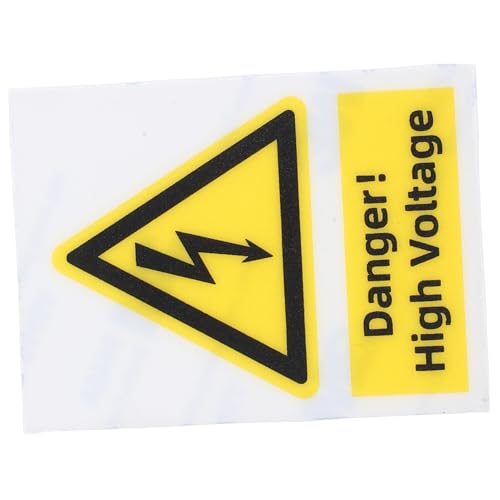 Ciieeo Wasserdichter High Voltage Warnaufkleber Elektro Warnschild mit Klarer Englischer Beschriftung Langlebiges Sicherheitszeichen für Industrieanlagen und Außenbereiche Ciieeo Wasserdichter High Voltage Warnaufkleber Elektro Warnschild mit Klarer Englischer Beschriftung Langlebiges Sicherheitszeichen für Industrieanlagen und Außenbereiche von Ciieeo