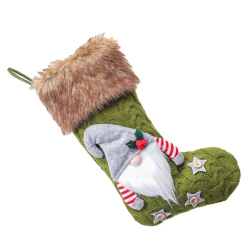 Ciieeo Weihnachtliche Geschenktüte Dekorative Grüne Strumpf Hängedekoration für Süßigkeiten und Kleine für Baum Büro und Zuhause Ciieeo Weihnachtliche Geschenktüte Dekorative Grüne Strumpf Hängedekoration für Süßigkeiten und Kleine für Baum Büro und Zuhause von Ciieeo