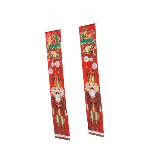 Ciieeo Weihnachtliche Türvorhänge mit Festliche Deko Banner Umweltfreundlich Vielseitig für Innen und Außenbereich zur Weihnachtsdekoration und Festtagsatmosphäre von Ciieeo