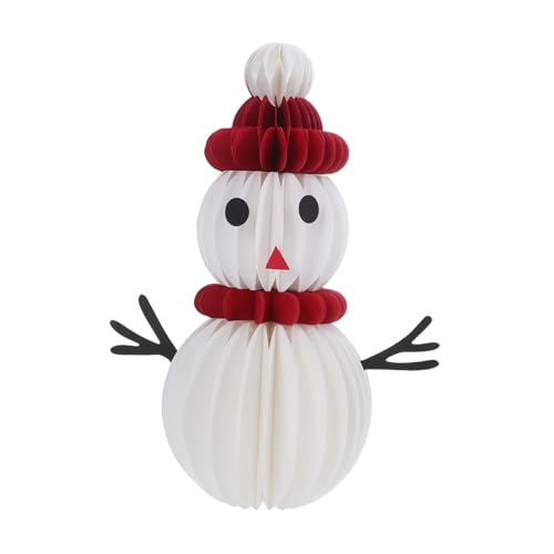 Ciieeo Weihnachtlicher Schneemann-Honeycomb Tischdekoration Kleine Papierfigur als Festlicher Mittelpunkt für Esstisch Leichte Stabile Winter-Dekoration für Party und Gemütliche Ciieeo Weihnachtlicher Schneemann-Honeycomb Tischdekoration Kleine Papierfigur als Festlicher Mittelpunkt für Esstisch Leichte Stabile Winter-Dekoration für Party und Gemütliche von Ciieeo