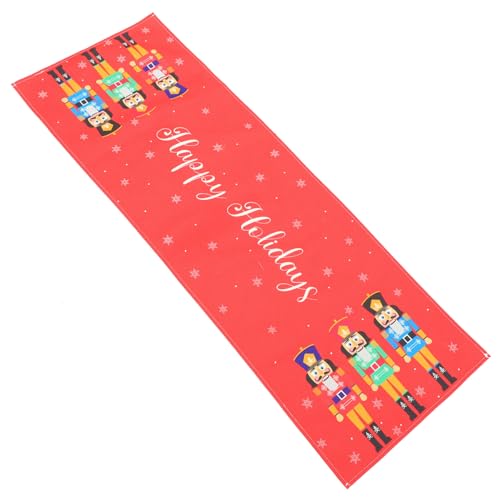 Ciieeo Weihnachtlicher Tischläufer Nutcracker Soldat Design Festliche Xmas Tischdecke Ornament für Party Dinner Dekoration Wohnambiente Ciieeo Weihnachtlicher Tischläufer Nutcracker Soldat Design Festliche Xmas Tischdecke Ornament für Party Dinner Dekoration Wohnambiente von Ciieeo