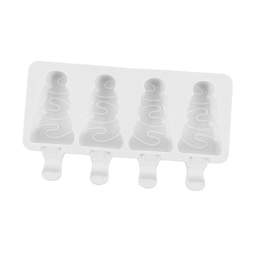 Ciieeo Weihnachtsbaum Silikon Eisformen Langlebige Popsicle Form für Eiscreme Gefriergeeignet Bpa Frei Wiederverwendbar für Hausgemachte Eissnacks und Desserts von Ciieeo