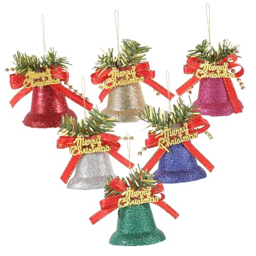 Ciieeo Weihnachtsbaum-hängeornament-Set 6-teilig Weihnachtsglocken- Dekorative Glocken-Ornamente Für Die Weihnachtsdekoration Zu Hause Ciieeo Weihnachtsbaum-hängeornament-Set 6-teilig Weihnachtsglocken- Dekorative Glocken-Ornamente Für Die Weihnachtsdekoration Zu Hause von Ciieeo